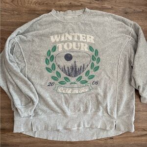 Aerie Cozy Gray Terry Sweatshirt